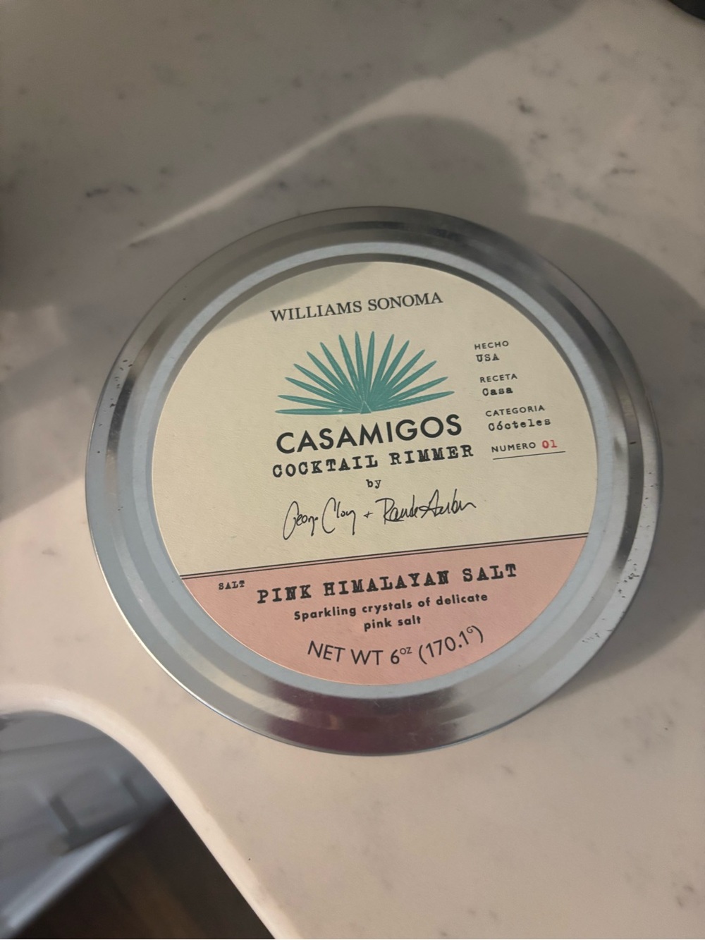 Williams Sonoma Pink Himalayan Salt Cocktail Rimmer Tin
